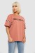 Футболка женская с принтом, цвет пудровый, 244R2351