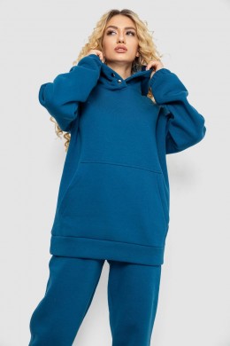 Спортивный костюм женский на флисе, цвет петроль, 102R7711