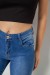 Джинсы женские  однотонные Straight, цвет синий, 244RAC6000