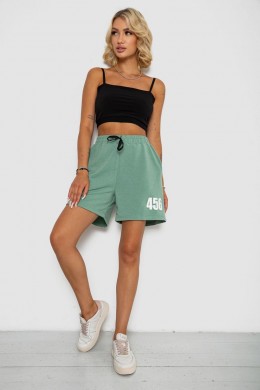 Шорти жіночі з принтом, колір оливковий, 238R456