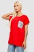 Футболка жіноча з принтом, колір червоний, 244R2421 Футболка жіноча з принтом, колір червоний, 244R2421