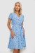 Платье софт с принтом, цвет голубой, 230R0032 Платье софт с принтом, цвет голубой, 230R0032