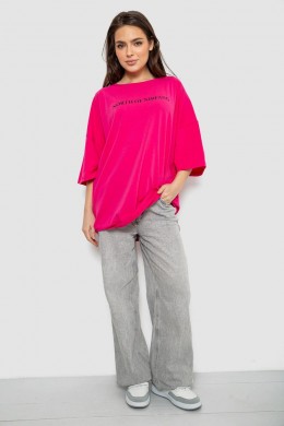 Футболка женская с принтом, цвет розовый, 244R3013