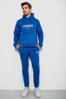 Спортивный костюм мужской на флисе, цвет электрик, 238R57046