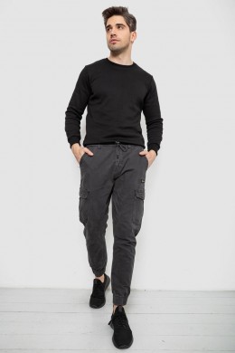 Штаны мужские однотонные, цвет серый, 244R1693