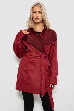 Кардиган женский однотонный, цвет бордовый, 257R001