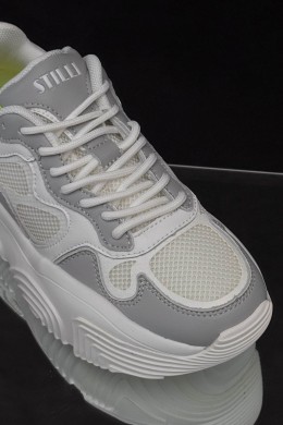 Кроссовки женские, цвет бело-серый, 248RCX1270