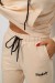 Спортивный костюм женский двухнитка, цвет бежевый, 214R1419-006