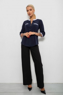 Блуза классическая, цвет темно-синий, 230R051