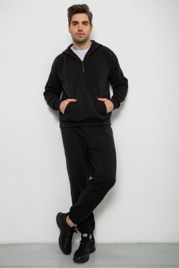 Спортивный костюм мужской на флисе., цвет черный, 238R030