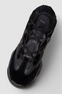 Кроссовки мужские зимние на меху  -уценка, цвет черный, 248RCX707-U