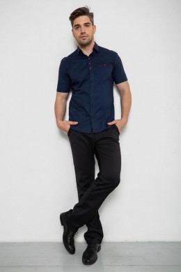 Рубашка мужская . -уценка, цвет синий, 214R7114-2-U-2