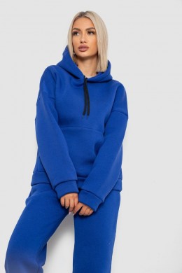 Спортивный костюм женский на флисе, цвет электрик, 238R5726