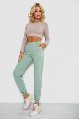 Спортивні штани жіночі, колір м'ятний, 238R5052-1