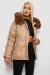 Куртка жіноча зимова коротка, колір бежевий, 244R865