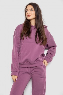 Спортивный костюм женский на флисе, цвет сливовый, 241R2001-2