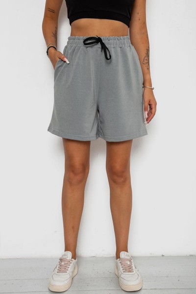 Шорти жіночі з принтом, колір сірий, 238R130