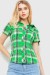 Рубашка женская в клетку, цвет светло-зеленый, 230R061-11 Рубашка женская в клетку, цвет светло-зеленый, 230R061-11