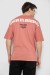 Футболка чоловіча з принтом, колір темно-кораловий, 244R2126