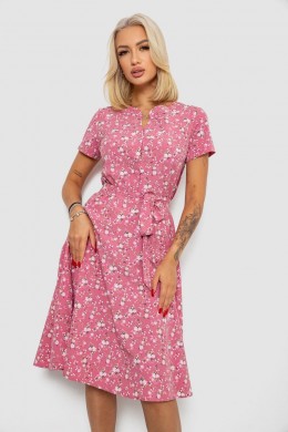 Платье софт с принтом, цвет пудровый, 230R1111