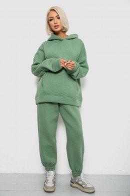 Спортивный костюм женский на флисе, цвет оливковый, 247R2011K