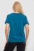 Футболка женская однотонная, цвет джинс, 244R802-5