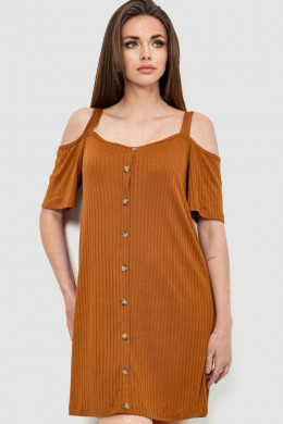 Плаття, колір коричневий, 244R269