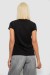 Футболка женская однотонная, цвет черный, 244R2806