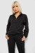 Спортивный костюм женский однотонный, цвет черный, 244R1069AG