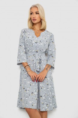 Платье софт с принтом, цвет серый, 230R0032-5