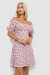 Платье софт с принтом, цвет пудровый, 230R0105 Платье софт с принтом, цвет пудровый, 230R0105