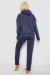 Костюм женский домашний с принтом, цвет синий, 257R1115