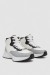 Кроссовки женские зимние на меху, цвет бело-серый, 248RXM19-86