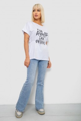 Футболка женская с принтом, цвет белый, 244R2349-5