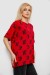 Футболка жіноча з принтом, колір червоний, 244R4015
