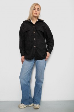 Рубашка -бомбер женская, цвет черный, 257R153