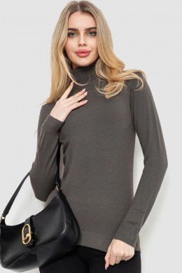 Гольф женский  однотонный  -уценка, цвет темно-серый, 244RA01-U-2