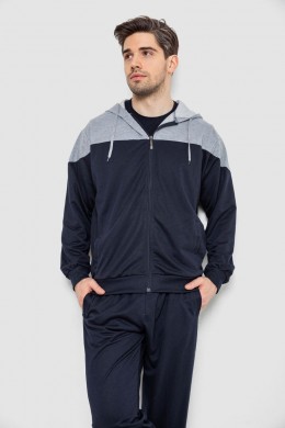 Спорт костюм мужской, цвет серо-синий, 244R988