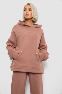 Спортивный костюм женский на флисе, цвет мокко, 247R2016