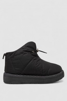 Дутики женские зимние на меху, цвет черно-серый, 248RFM400