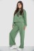 Спортивный костюм женский двухнитка, цвет оливковый, 252R500