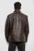 Куртка мужская однотонная экокожа, цвет коричневый, 214R603-5
