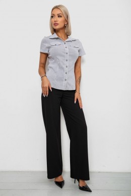 Рубашка классическая в полоску, цвет серо-белый, 230R667