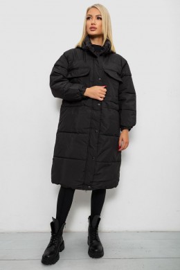 Куртка жіноча зимова, колір чорний, 244RA18
