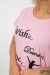 Футболка женская с принтом, цвет розовый, 244R3004