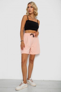 Шорти жіночі з принтом, колір персиковий, 238R130