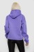 Худи женский с капюшоном на флисе, цвет сиреневый, 257R335
