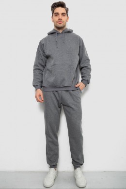 Спортивный костюм мужской на флисе, цвет серый, 244R9162