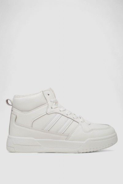 Кросівки жіночі зимові на хутрі, колір білий, 248RAD400