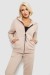 Спортивный костюм женский на флисе, цвет бежевый, 257R86 Спортивный костюм женский на флисе, цвет бежевый, 257R86